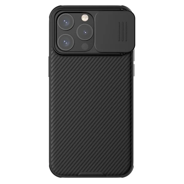 Nillkin CamShield PRO mágneses kemény tok Apple iPhone 15 Pro Max készülékhez fekete
