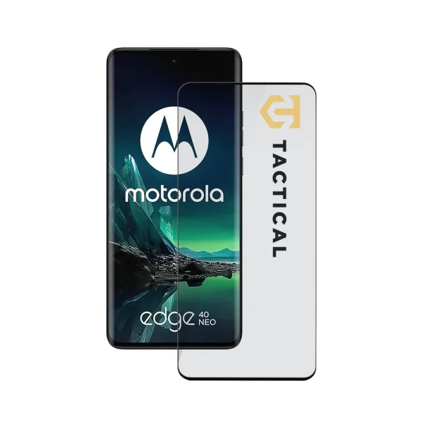 Tactical Glass Shield 5D for Motorola Edge 40 Neo készülékhez fekete