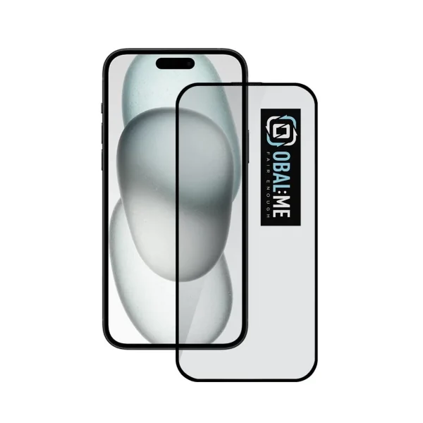 OBAL:ME 5D kijelzővédő Apple iPhone 15/16 készülékhez fekete