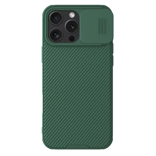 Nillkin CamShield PRO mágneses kemény tok Apple iPhone 16 Pro Max készülékhez sötét zöld