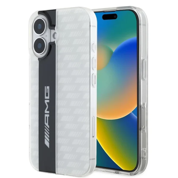 AMG Karbonmintás Tok iPhone 16-hoz – Fehér