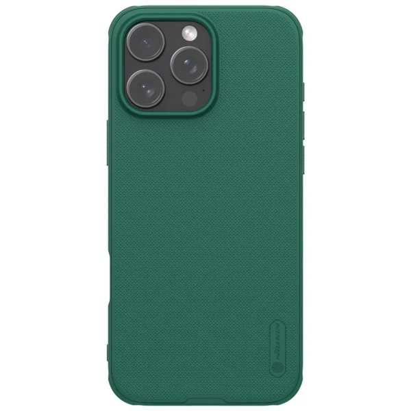 Nillkin Super Frosted PRO hátlap tok Apple iPhone 16 Pro készülékhez sötét zöld