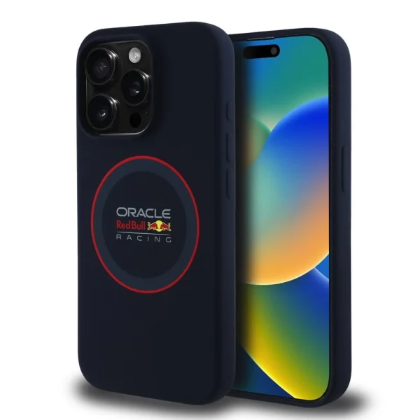 Red Bull Silicone Red Ring MagSafe tok iPhone 15 Pro Max készülékhez tengerészkék
