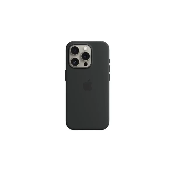 MT1M3ZM/A Apple szilikon Magsafe tok iPhone 15 Pro Max készülékhez Damage Package fekete