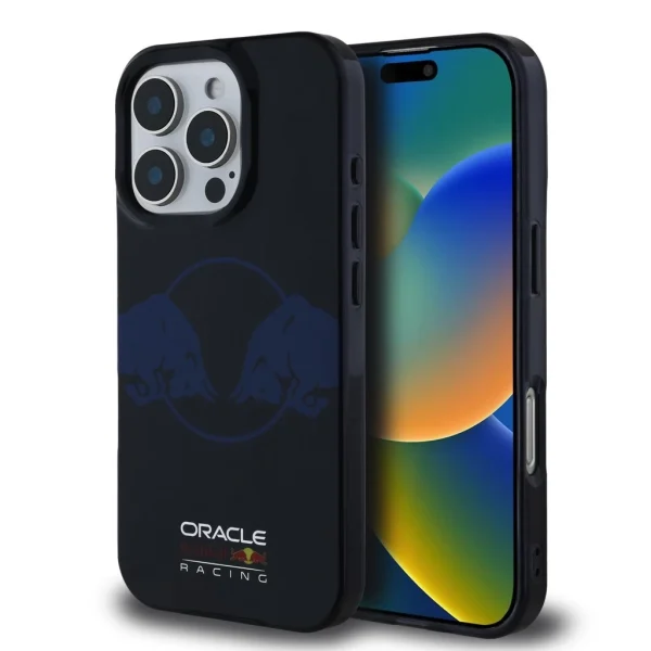 Red Bull PC/TPU Two Bulls Magsafe tok iPhone 16 Pro készülékhez tengerészkék