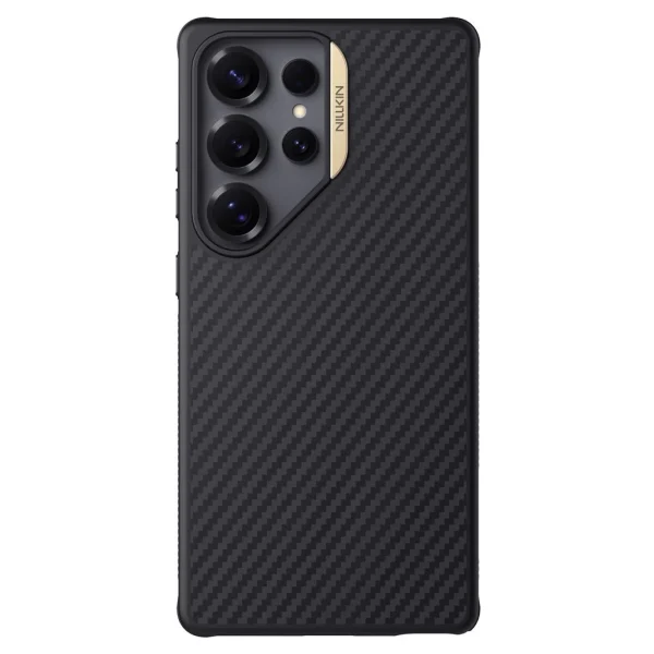 Nillkin Synthetic Fiber PRO Mágneses merev tok for Samsung Galaxy S25 Ultra készülékhez arany