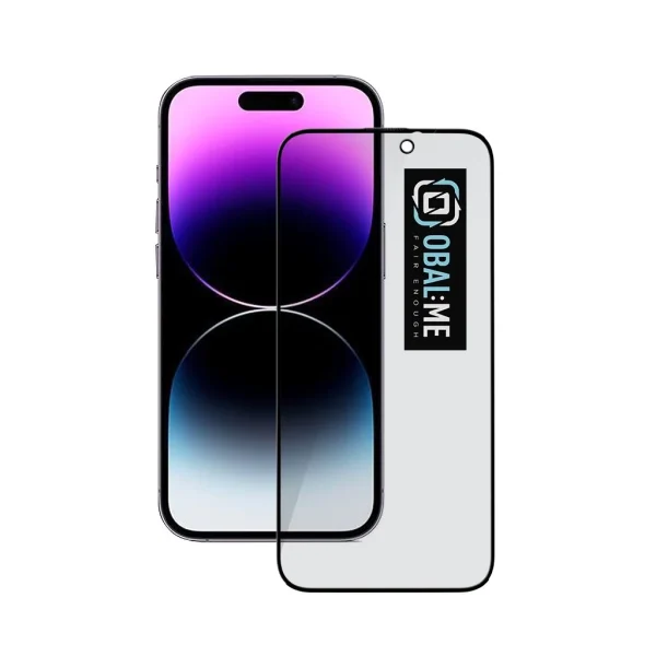 OBAL:ME Privacy 5D üveg kijelzővédő Apple iPhone 14 Pro készülékhez fekete