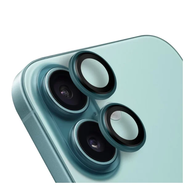 OBAL:ME lencsevédő Apple iPhone 16/16 Plus készülékhez türkiz