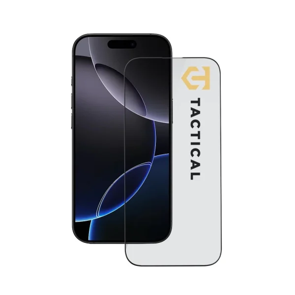 Tactical Glass Shield 5D Apple iPhone 16 Pro készülékhez fekete