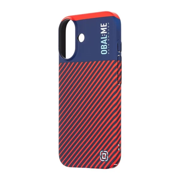 OBAL:ME Flossy Stripes tok Apple iPhone 16 készülékhez kék/piros