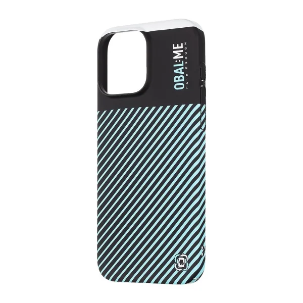 OBAL:ME Flossy Stripes tok az Apple iPhone 16 Pro Max készülékhez fekete/égkék