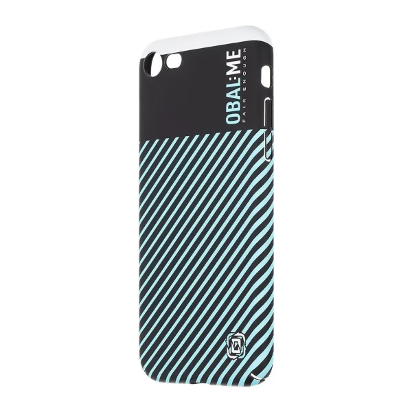 OBAL:ME Flossy Stripes tok Apple iPhone 7/8/SE2020/SE2022 készülékhez fekete/égkék