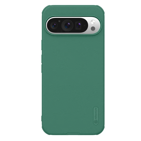 Nillkin Super Frosted PRO hátsó tok Google Pixel 9/9 Pro készülékhez mélyzöld