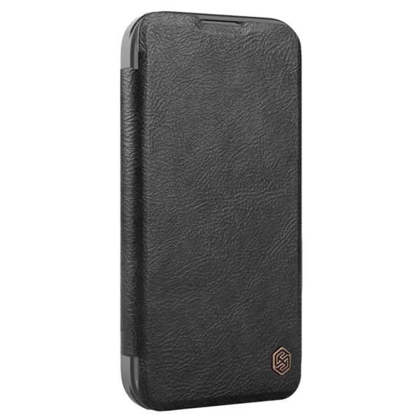 Nillkin Qin Book Prop Case Apple iPhone 16 Pro Max készülékhez Classic fekete