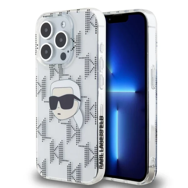 Karl Lagerfeld IML Electroplated Karl Head Case iPhone 15 Pro készülékhez átlátszó