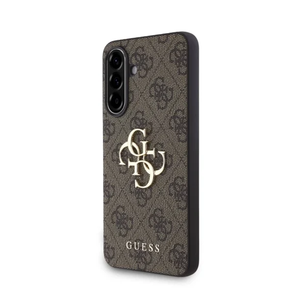 Guess PU 4G Metal Logo tok Samsung Galaxy A36 készülékhez barna