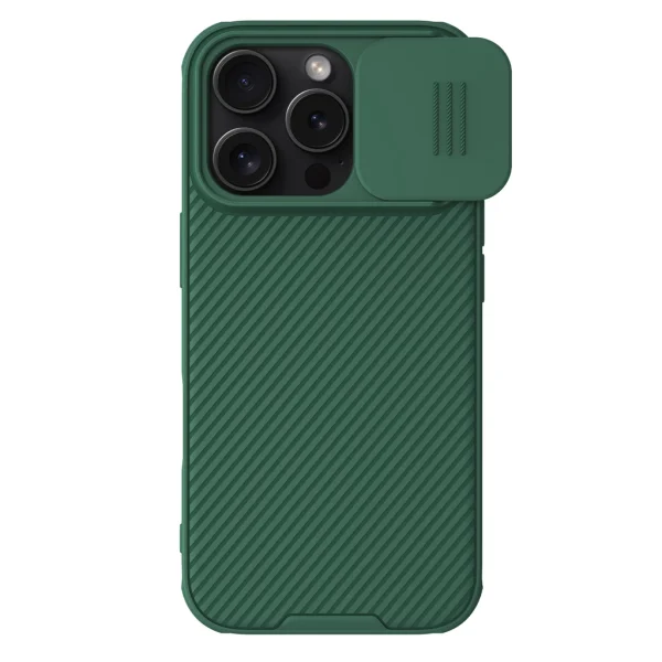Nillkin CamShield PRO merev tok Apple iPhone 16 Pro készülékhez sötét zöld