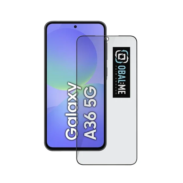 OBAL:ME Privacy 5D üveg kijelzővédő Samsung Galaxy A36 5G készülékhez fekete