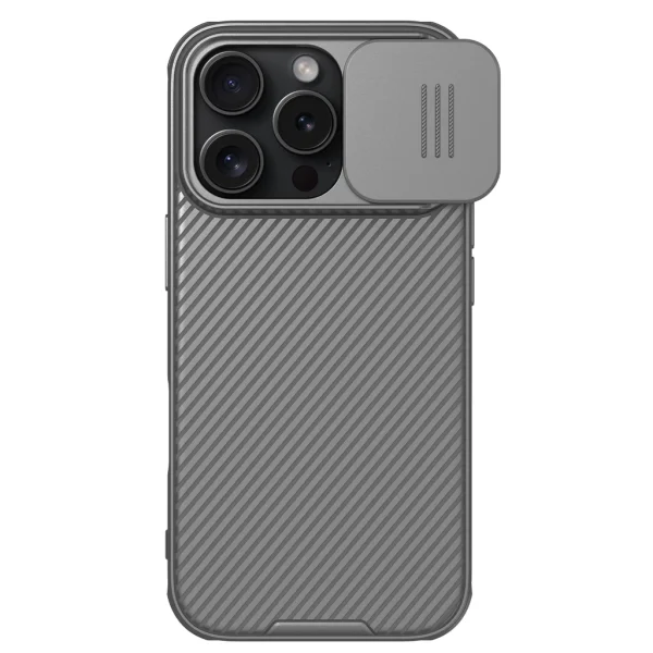 Nillkin CamShield PRO kemény tok Apple iPhone 16 Pro készülékhez titán szürke