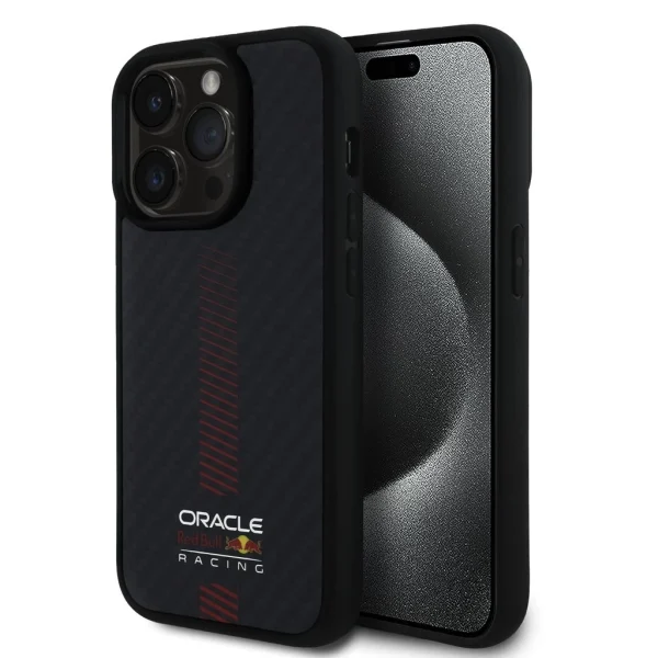 Red Bull Carbon Powerbar MagSafe tok iPhone 14 Pro készülékhez fekete