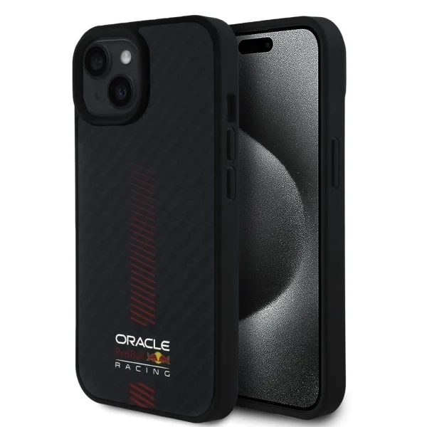 Red Bull Carbon Powerbar MagSafe tok iPhone 15 készülékhez fekete
