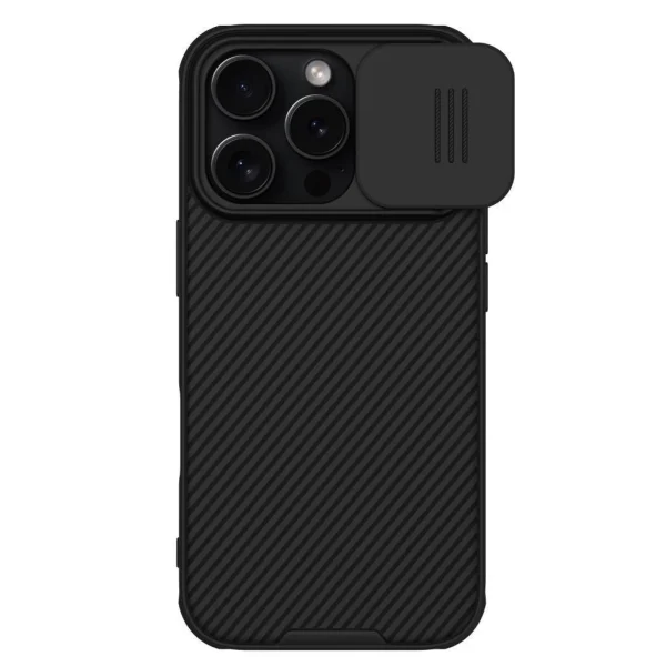 Nillkin CamShield PRO mágneses kemény tok Apple iPhone 16 Pro készülékhez fekete