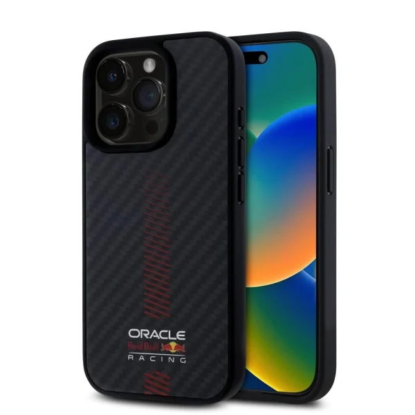 Red Bull Carbon Powerbar MagSafe tok iPhone 15 Pro Max készülékhez fekete