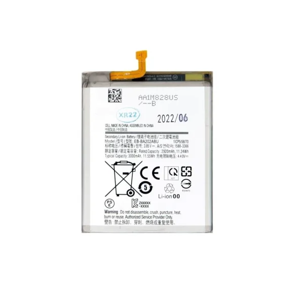 EB-BA202ABE akkumulátor Samsung készülékhez, Li-Ion, 3000mAh (OEM)