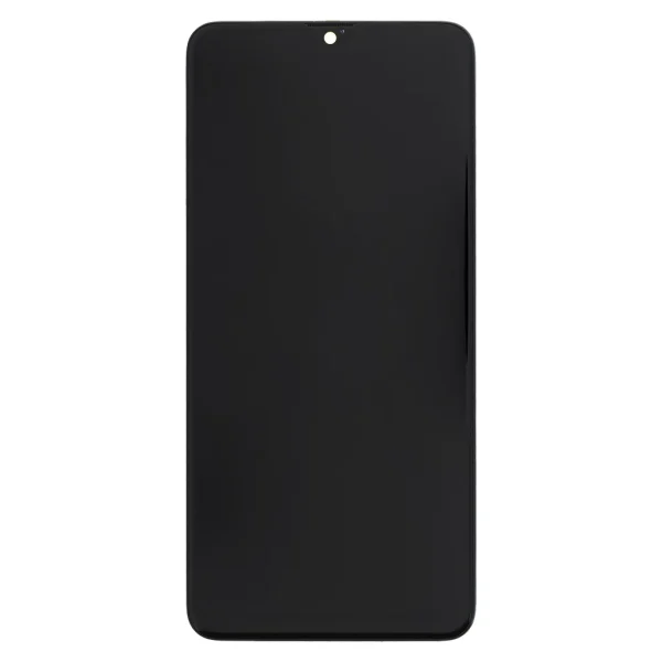 LCD kijelző + érintő egység Samsung A207 Galaxy A20s készülékhez fekete (Service Pack)