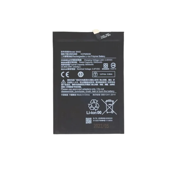 BN62 Xiaomi akkumulátor 6000mAh (OEM)