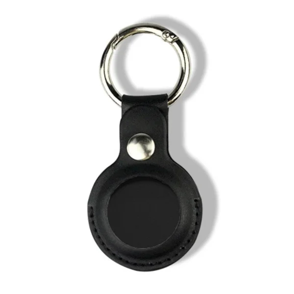 Tactical AirTag készülékhez Beam Leather tok fekete