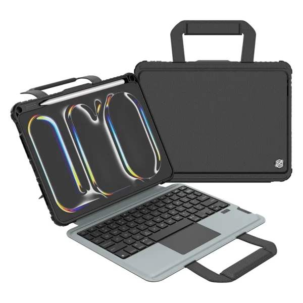 Nillkin Bumper GO billentyűzetes tok (Backlit Version) iPad Pro 11 2024 készülékhez fekete