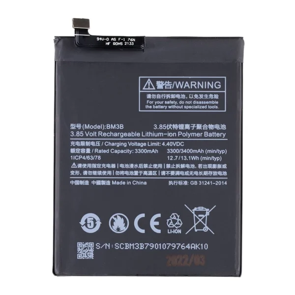 BM3B Xiaomi 3400mAh akkumulátor (OEM)