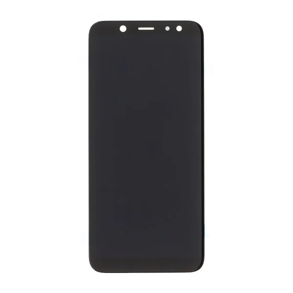 LCD kijelző + érintőpanel Samsung A600 Galaxy A6 2018 készülékhez fekete (Service Pack)