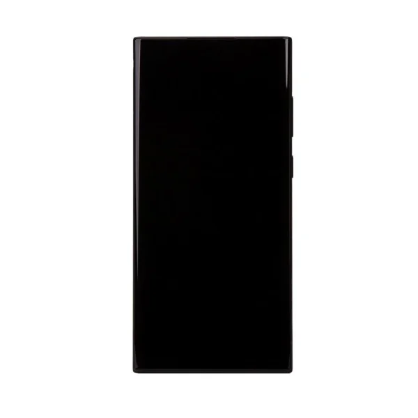 LCD kijelző + érintő egység + előlap Samsung S908B Galaxy S22 Ultra készülékhez fántom grafit (Service Pack)