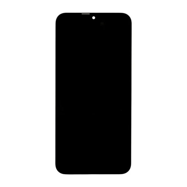 LCD kijelző + érintő egység + elülső tok a Samsung A256 Galaxy A25 készülékhez fekete
