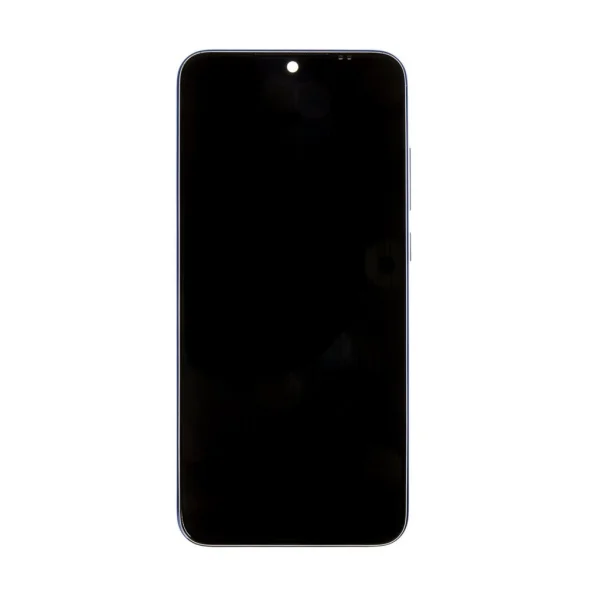 LCD kijelző + érintőpanel + elülső burkolat Xiaomi Redmi Note 8T készülékhez No Logo kék