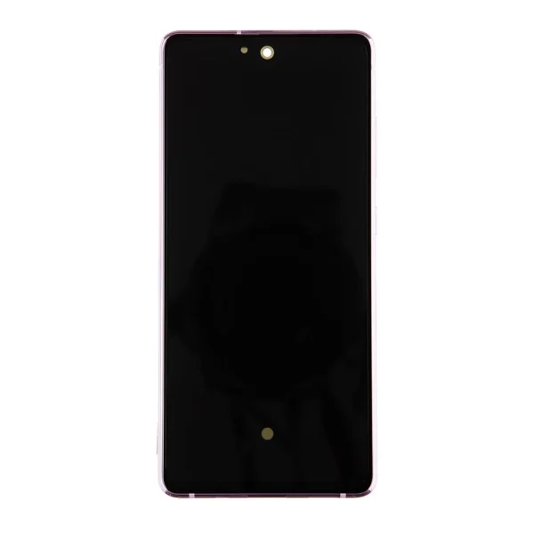 LCD kijelző + érintő egység + elülső tok Samsung G781 5G Galaxy S20 FE készülékhez felhőlevendula (Service Pack)
