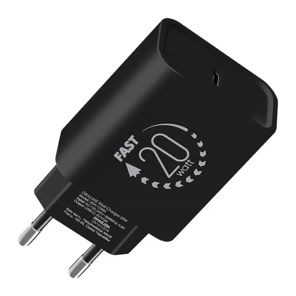 OBAL:ME fali töltő USB-C 20W fekete