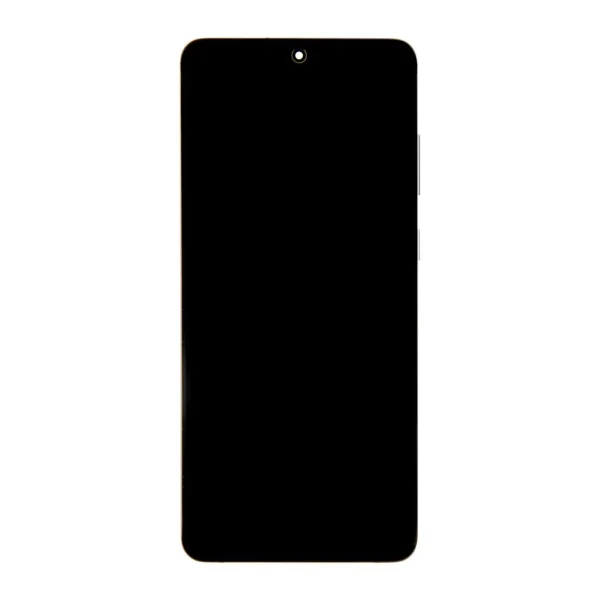 LCD kijelző + érintőegység + elülső tok Samsung G986/G985 Galaxy S20+ készülékhez, kozmikus szürke