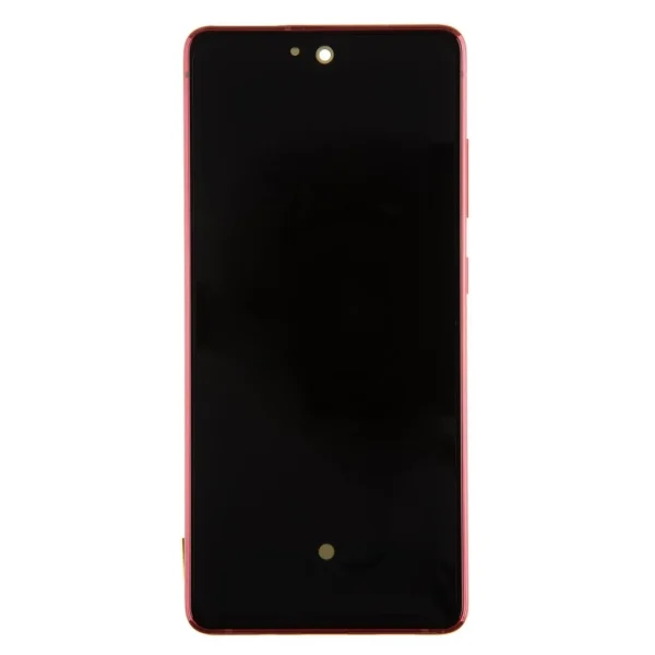 LCD kijelző + érintő egység + elülső burkolat Samsung G781 5G Galaxy S20 FE készülékhez felhőpiros (Service Pack)