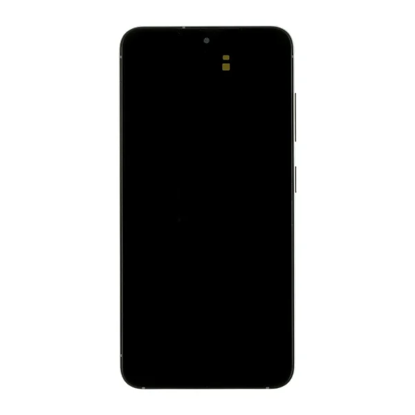 LCD kijelző + érintő egység + elülső burkolat Samsung S911 Galaxy S23 grafit készülékhez (Service Pack)