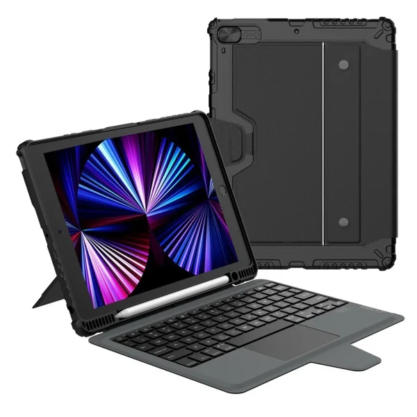 Nillkin Bumper Combo billentyűzetes tok iPad 10.2 2019/2020/2021 készülékhez fekete