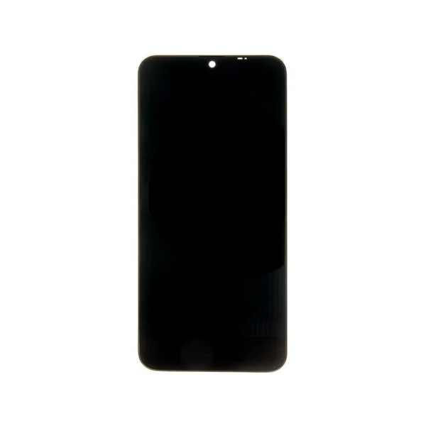 LCD kijelző + érintő egység + elülső burkolat Samsung A202 Galaxy A20e készülékhez fekete