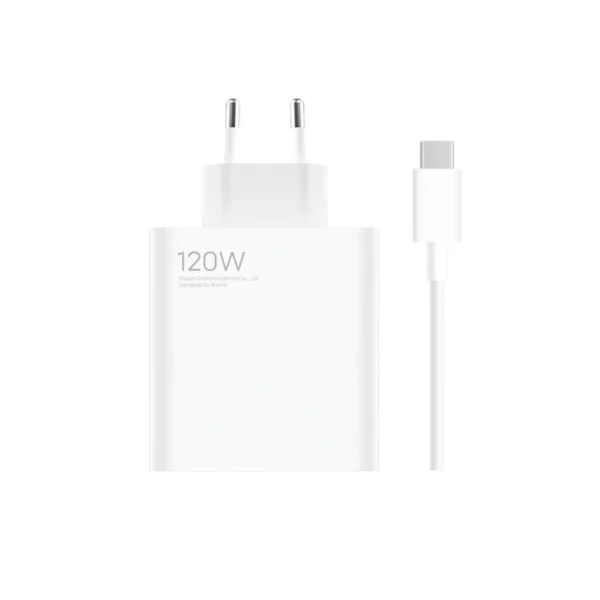 Xiaomi MDY-13-EE USB-A 120W töltő + USB-C 6A adatkábel fehér (Bulk)