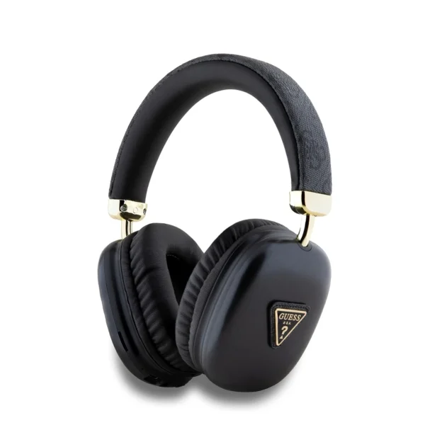 Guess PU Leather 4G Triangle Logo vezeték nélküli fejhallgató fekete