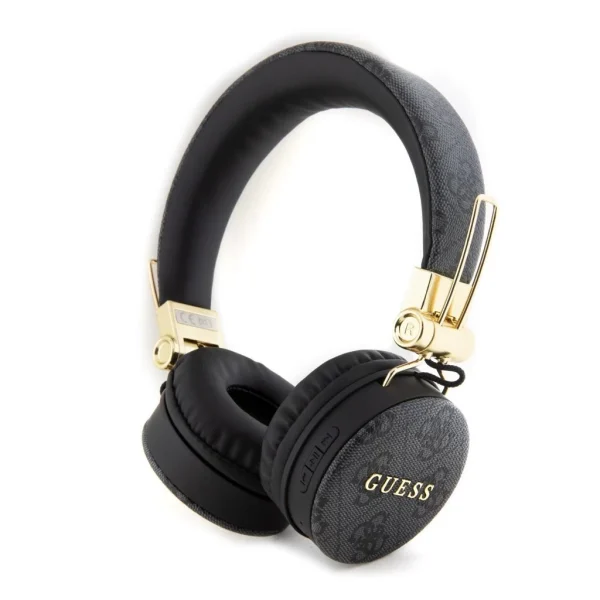 Guess PU Leather 4G Metal Logo Vezeték Nélküli Fejhallgató fekete