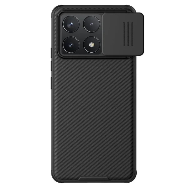 Nillkin CamShield PRO kemény tok Poco F6 Pro készülékhez fekete