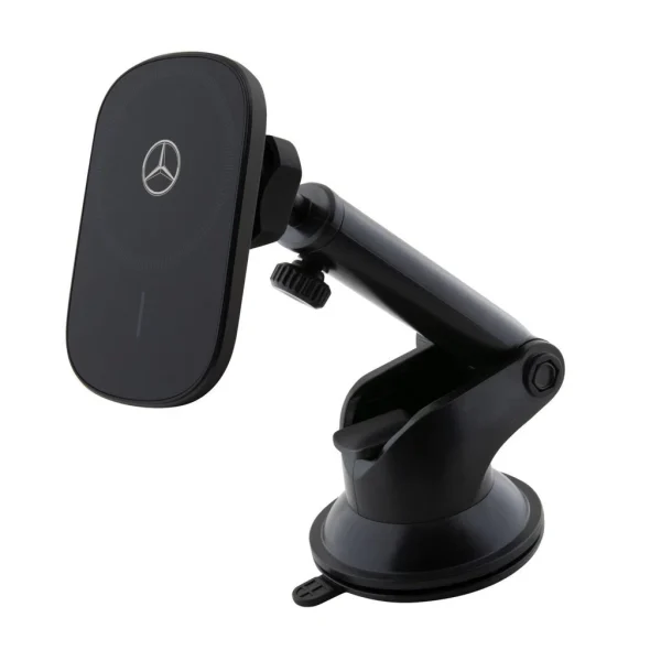 Mercedes Magnetic autós tartó 15W vezeték nélküli töltéssel, fekete