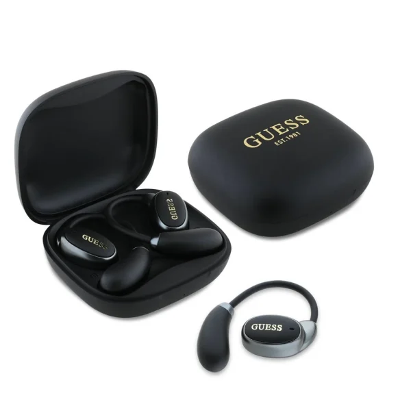 Guess Satin Classic Logo OWS vezeték nélküli fülhallgató fekete